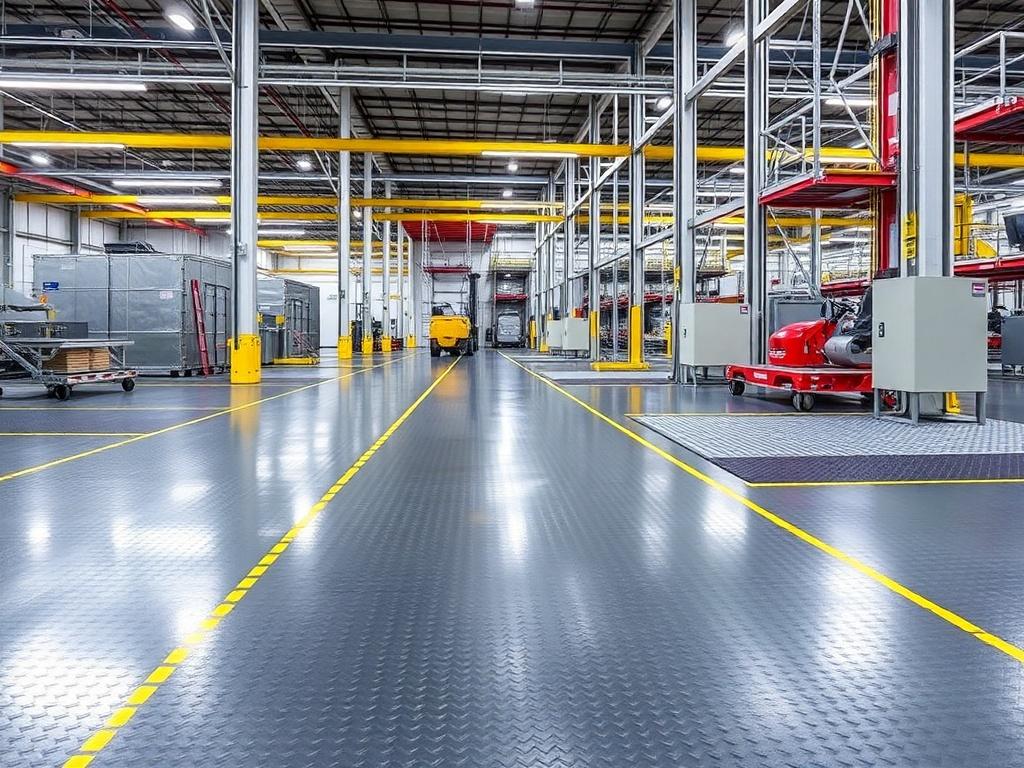 Модульные напольные покрытия для промышленных и производственных помещений: практично, быстро, надежно