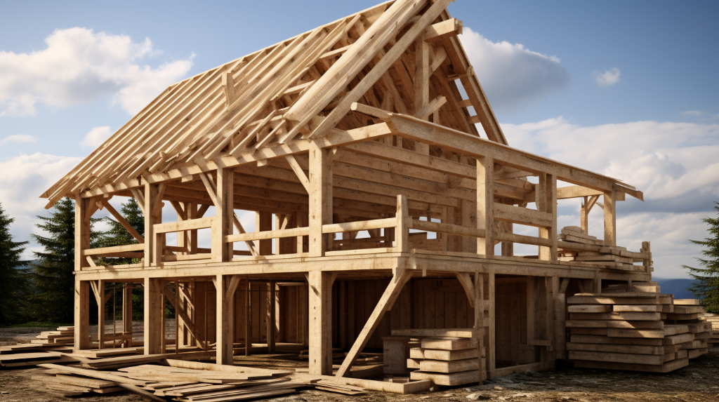 3. Процесс строительства деревянных домов фото 1