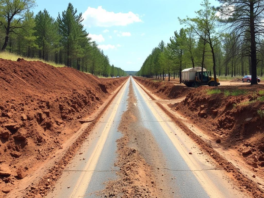 Technologies for road construction on difficult soilsфото
