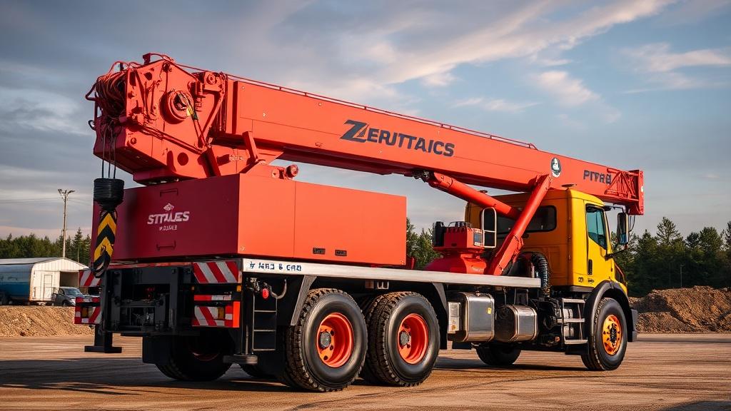 rental of a heavy truck craneфото